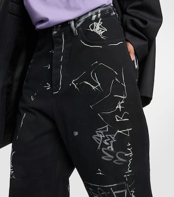 Jeans gamba larga e vita media | Balenciaga