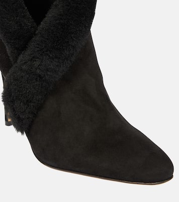Nestanu 105 suede ankle boots | Manolo Blahnik