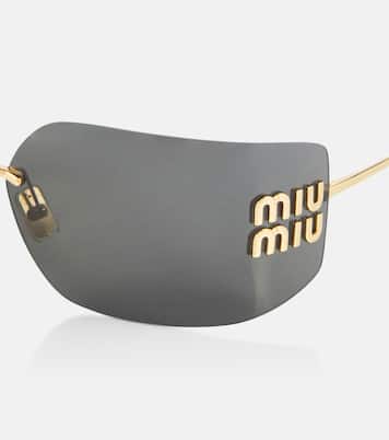 Logo rectangular sunglasses  | Miu Miu