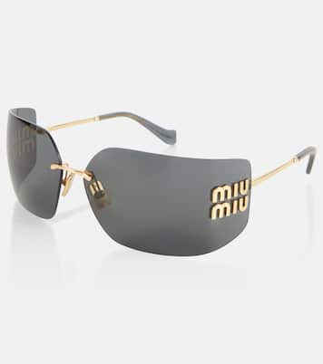 Logo rectangular sunglasses  | Miu Miu