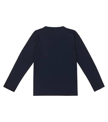 Top in jersey di cotone con stampa | Il Gufo