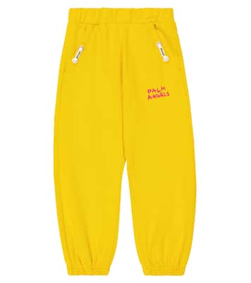 Logo cotton jersey sweatpants | Palm Angels Kids