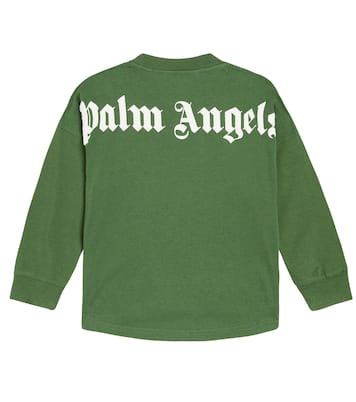 로고 코튼 저지 티셔츠 | Palm Angels Kids