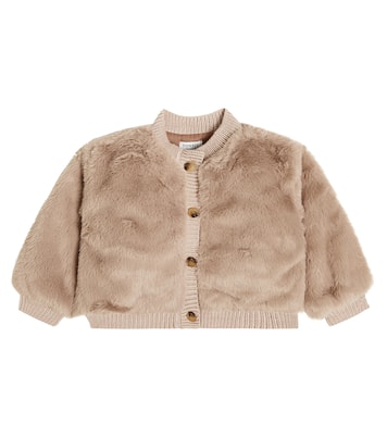 Baby Cardigan Manita aus Faux Fur | Donsje