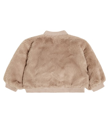 Baby Cardigan Manita aus Faux Fur | Donsje