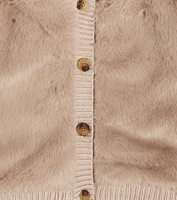 Baby Cardigan Manita aus Faux Fur | Donsje