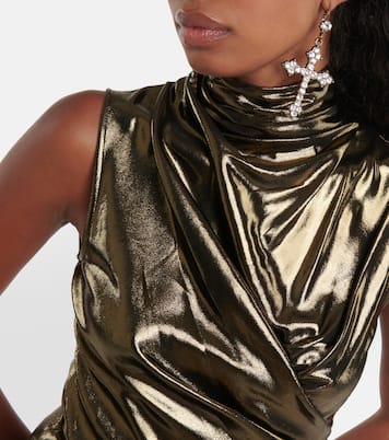 Draped metallic top | Blumarine