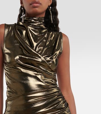 Draped metallic top | Blumarine