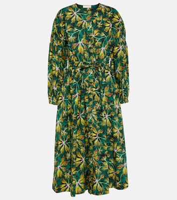 Robe midi Adalie en coton à fleurs | Ulla Johnson