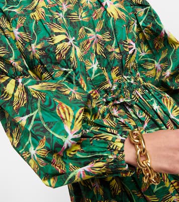 Robe midi Adalie en coton à fleurs | Ulla Johnson