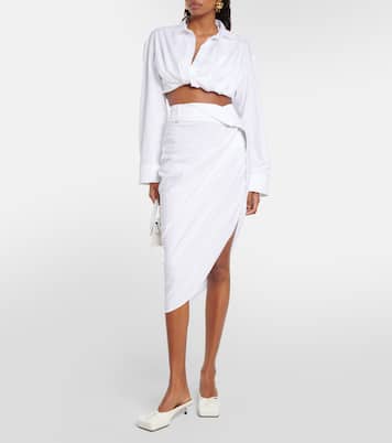 La Jupe Saudade draped midi skirt  | Jacquemus