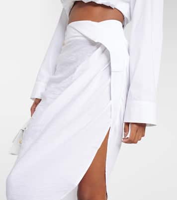 La Jupe Saudade draped midi skirt  | Jacquemus