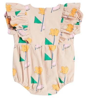 Bebé - body Orange Flower de algodón | Jellymallow
