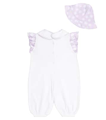 Bébé – Set grenouillère, bavoir et chapeau bob | Monnalisa