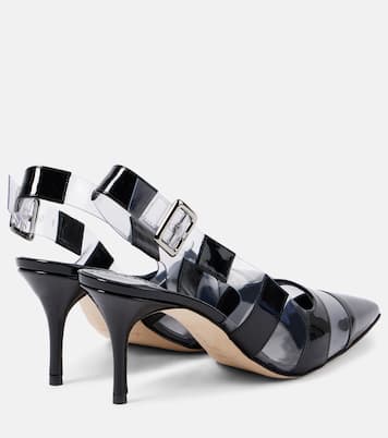 Escarpins Uxra en cuir verni et PVC | Manolo Blahnik