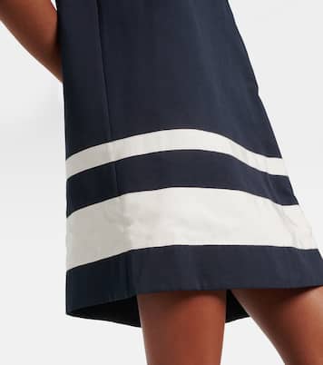 Vestido corto Finn de grogrén a rayas | Staud