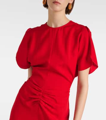 Abito midi con ruches | Victoria Beckham