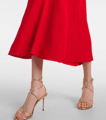 Abito midi con ruches | Victoria Beckham