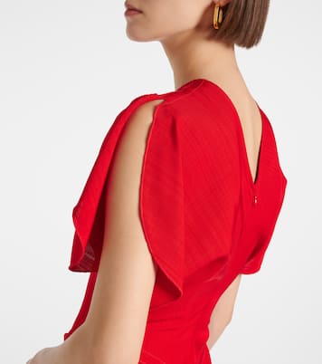 Abito midi con ruches | Victoria Beckham