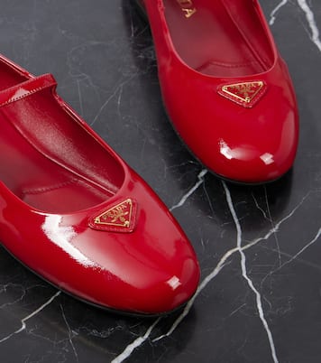 Mary-Jane-Ballerinas aus Lackleder | Prada