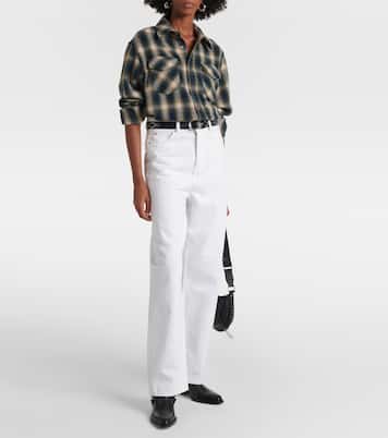 Camisa de cachemir con tartán | God's True Cashmere