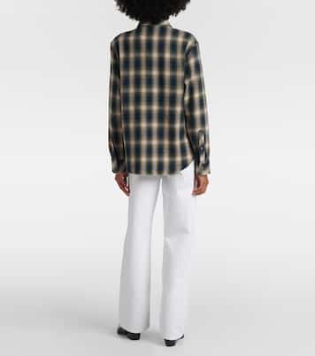 Camisa de cachemir con tartán | God's True Cashmere