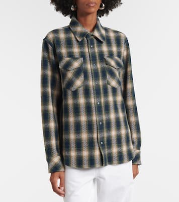 Camisa de cachemir con tartán | God's True Cashmere