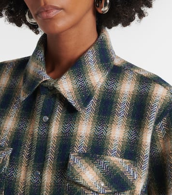 Camisa de cachemir con tartán | God's True Cashmere