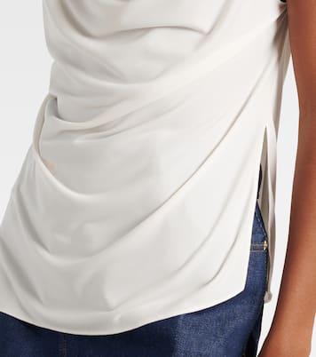 Top Boa in jersey con piume | Coperni