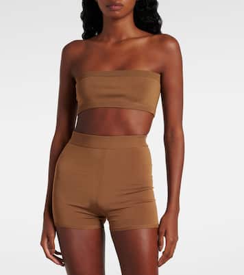 Shorts in maglia a vita alta | Saint Laurent