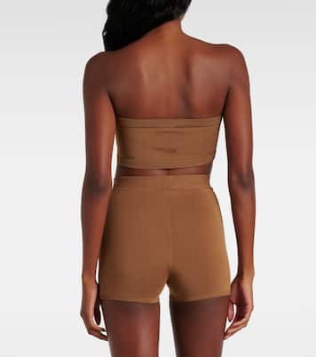 Shorts in maglia a vita alta | Saint Laurent