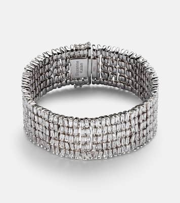 Bracciale in oro bianco 18kt con diamanti | Suzanne Kalan