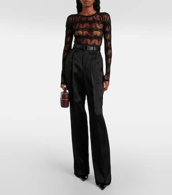 Open-knit bodysuit | Saint Laurent