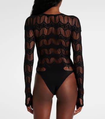 Open-knit bodysuit | Saint Laurent