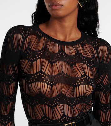 Open-knit bodysuit | Saint Laurent