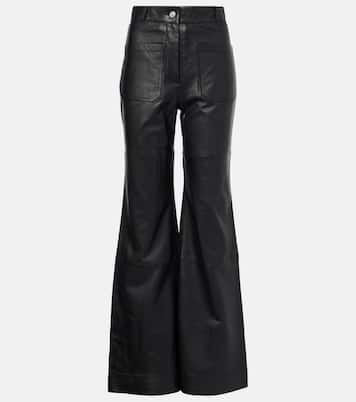 Pantalon bootcut en cuir Alina | Victoria Beckham