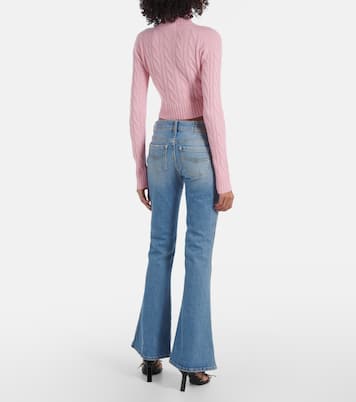 Pullover cropped in cashmere e lana | Blumarine