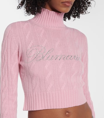 Pullover cropped in cashmere e lana | Blumarine