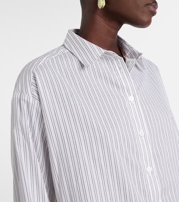 Camisa Maya de mezcla de algodón a rayas | Asceno