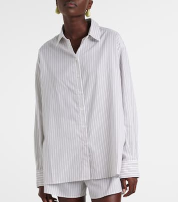 Camisa Maya de mezcla de algodón a rayas | Asceno
