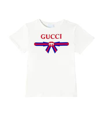Camiseta de jersey de algodón con logo | Gucci Kids