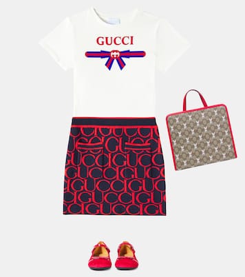 Camiseta de jersey de algodón con logo | Gucci Kids