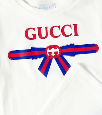Camiseta de jersey de algodón con logo | Gucci Kids