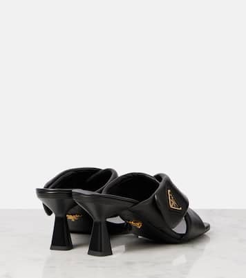 Pantoletten Criss Cross 65 aus Leder | Prada