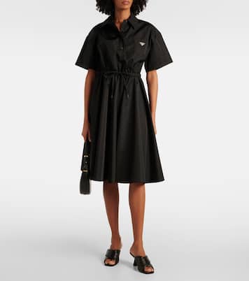 Pantoletten Criss Cross 65 aus Leder | Prada