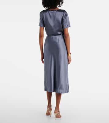 Carnet silk satin midi skirt | Max Mara