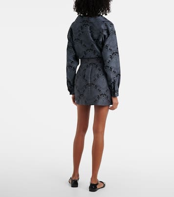 Mini-jupe Pomezia en laine mélangée | Max Mara