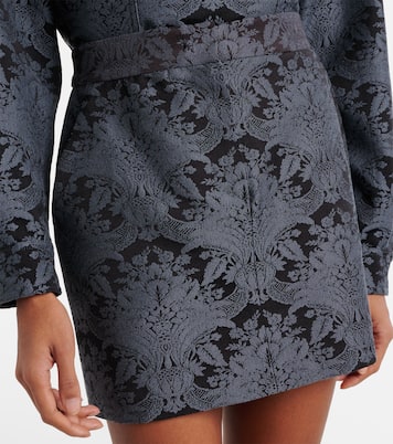 Mini-jupe Pomezia en laine mélangée | Max Mara