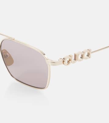 Gafas de sol de aviador Gucci Script | Gucci