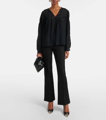 Pantaloni flared Albee a vita alta | Velvet